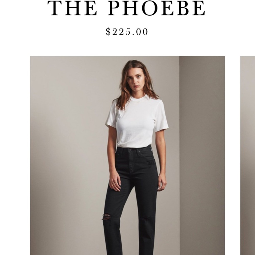 AG The Phoebe High Rise Jeans in 25 Black